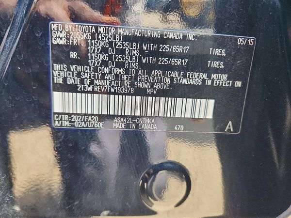 2015 TOYOTA RAV4