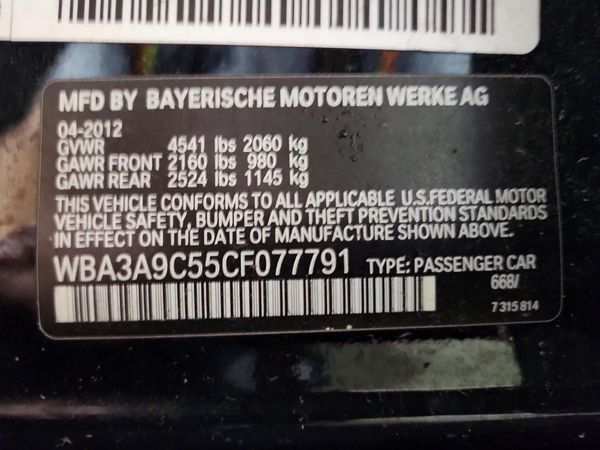 2012 BMW 335