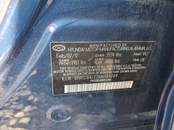 2017 HYUNDAI ELANTRA