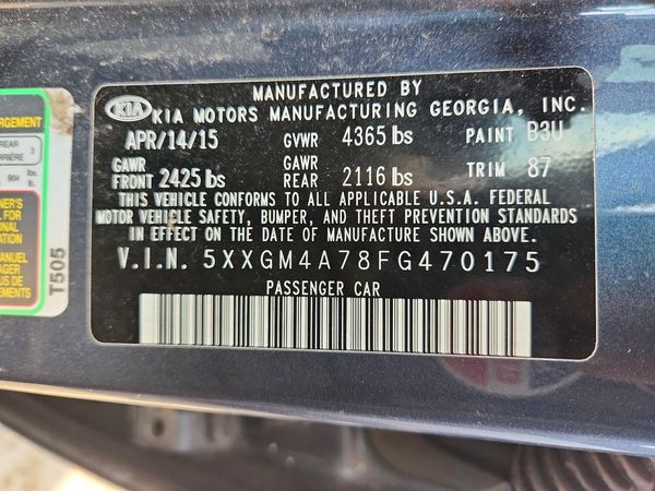 2015 KIA OPTIMA