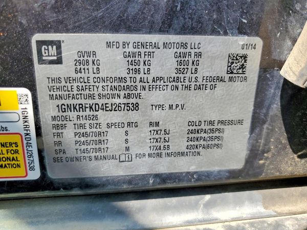 2014 CHEVROLET TRAVERSE LS