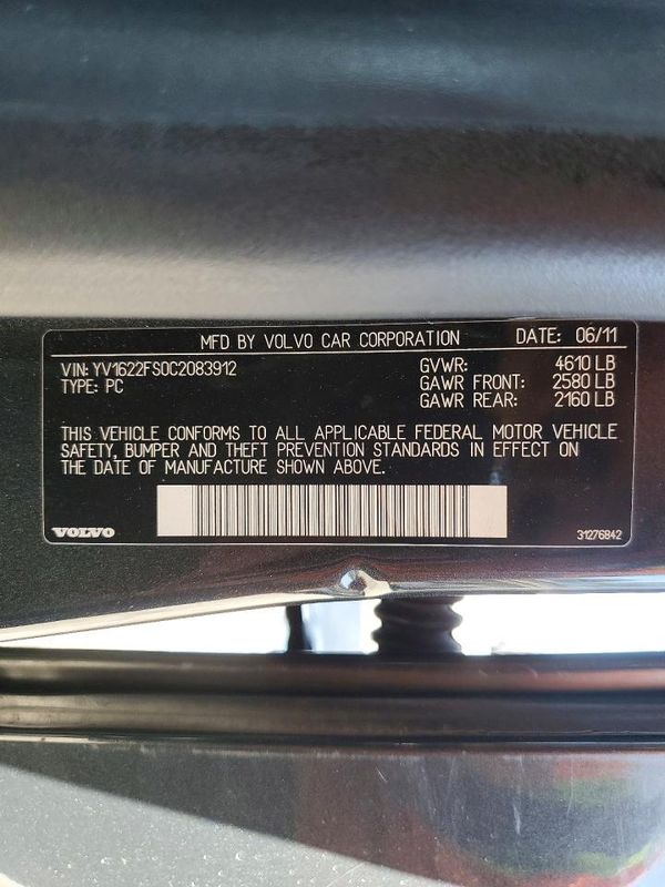 2012 VOLVO S60