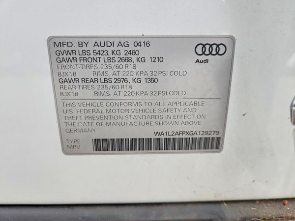 2016 AUDI Q5 quattro Premium Plus