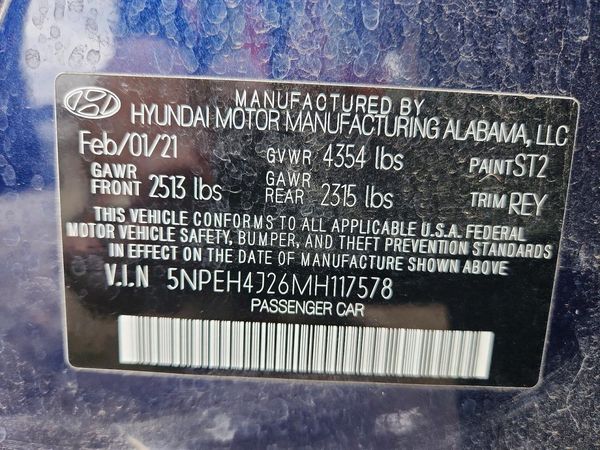 2021 HYUNDAI SONATA Limited