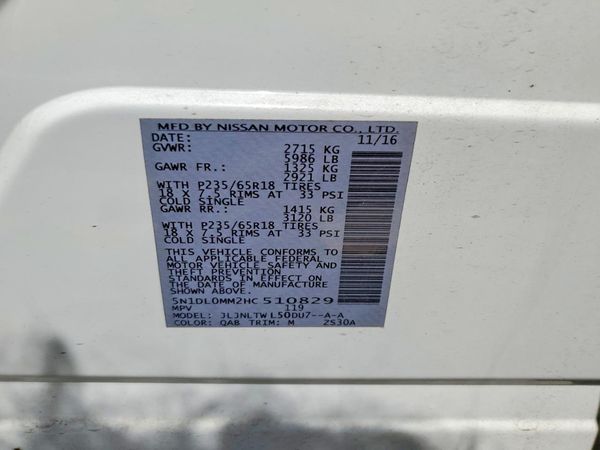 2017 INFINITI QX60