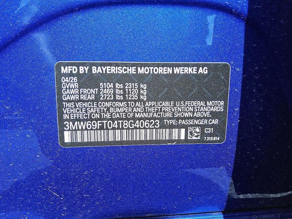 2026 BMW M340XI — VINS