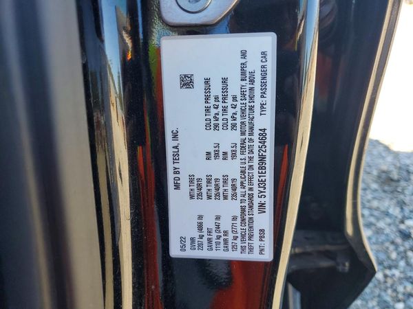 2022 TESLA MODEL 3