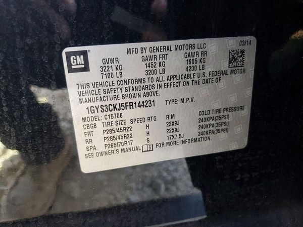 2015 CADILLAC ESCALADE Premium — VINS