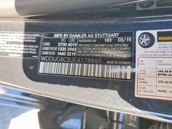 2015 MERCEDES-BENZ S