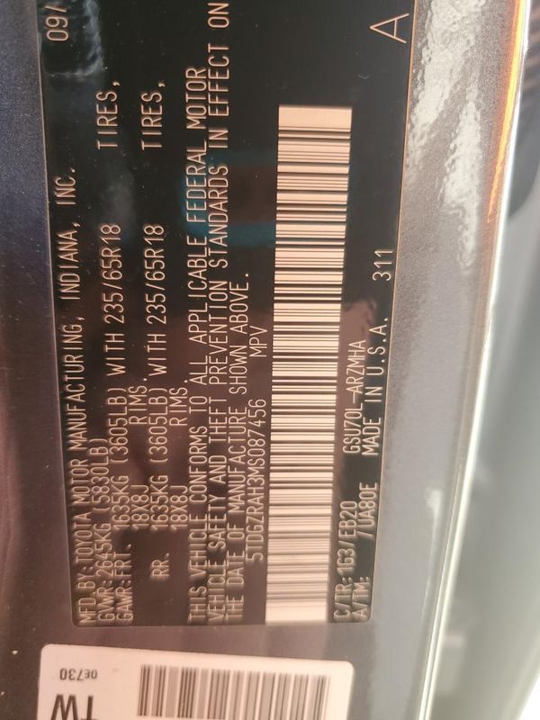 2021 TOYOTA HIGHLANDER XLE