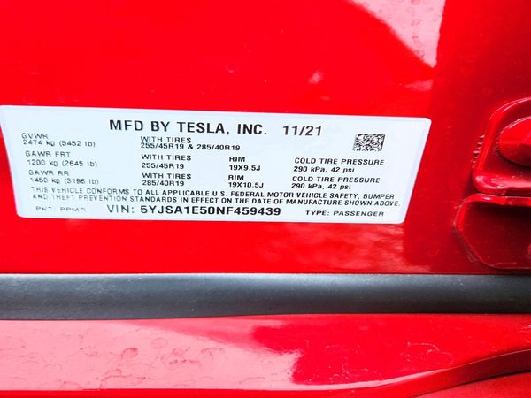 2022 TESLA MODEL S