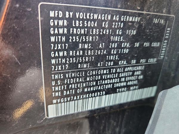2017 VOLKSWAGEN TIGUAN