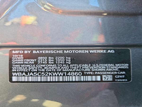 2019 BMW 530
