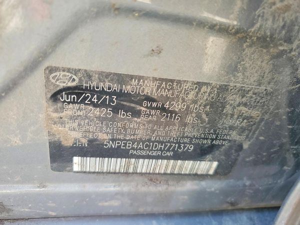 2013 HYUNDAI SONATA