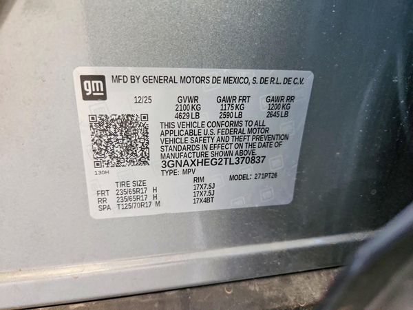 2026 CHEVROLET EQUINOX 1LT — VINS