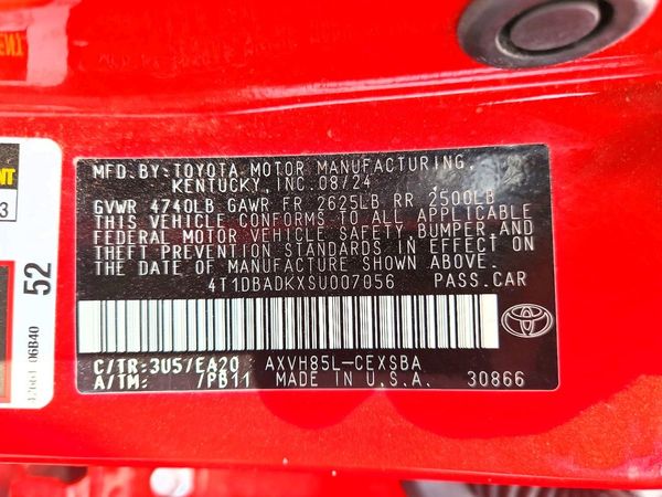 2025 TOYOTA CAMRY