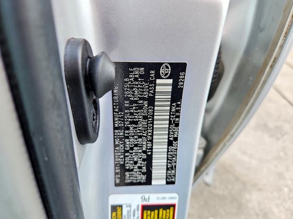 2012 TOYOTA CAMRY