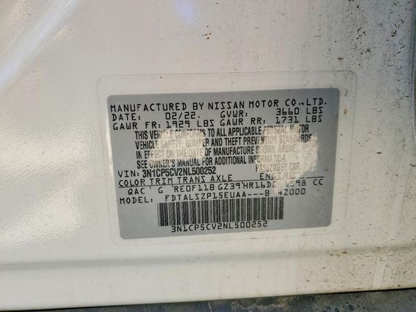 2022 NISSAN KICKS SV