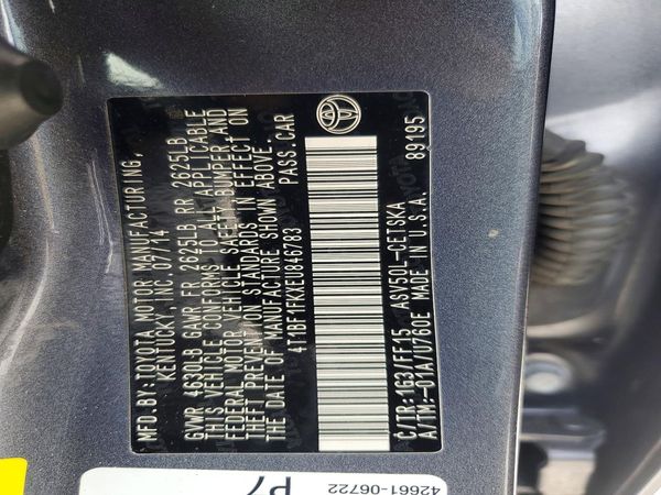 2014 TOYOTA CAMRY