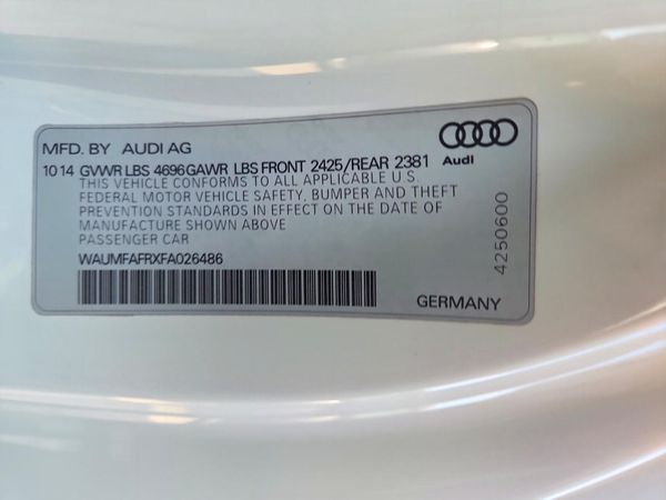 2015 AUDI A5 S Line quattro Plus