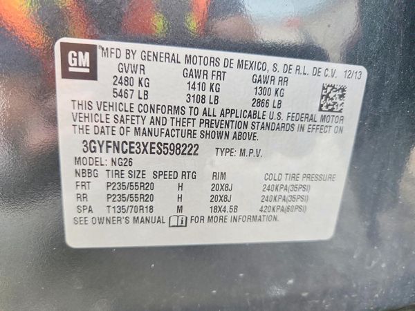 2014 CADILLAC SRX Performance