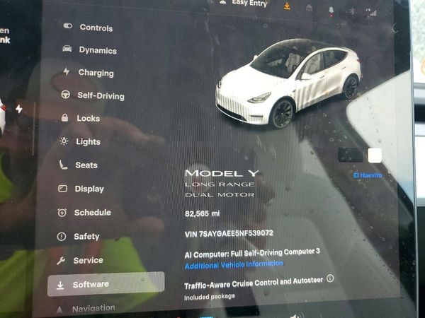 2022 TESLA MODEL Y — ODOM