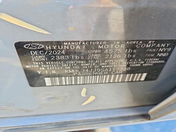 2025 HYUNDAI SONATA SEL — VINS