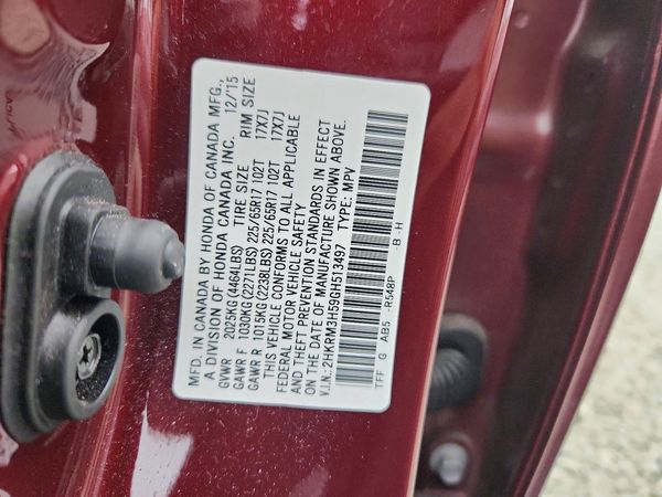2016 HONDA CRV EX