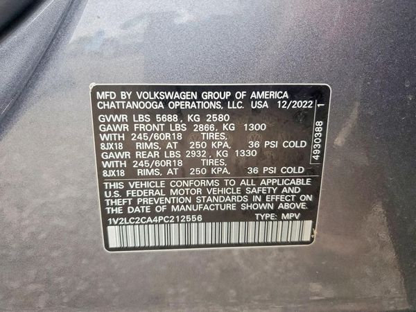 2023 VOLKSWAGEN ATLAS CROSS SPORT
