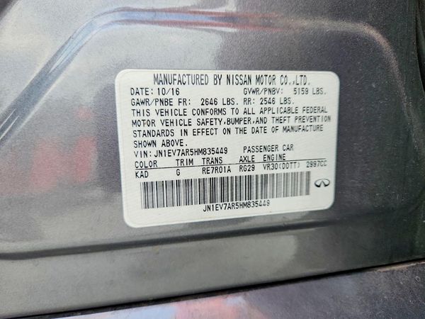2017 INFINITI Q50