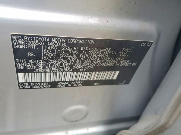2013 TOYOTA RAV4 High