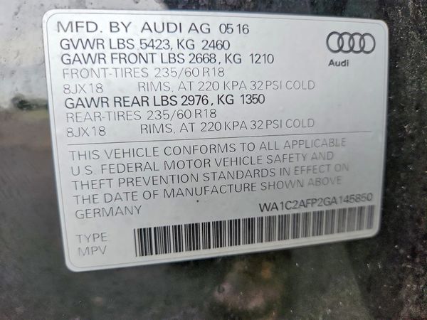 2016 AUDI Q5