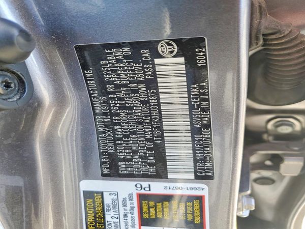 2017 TOYOTA CAMRY