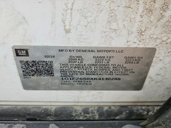 2019 CHEVROLET BOLT EV Premier
