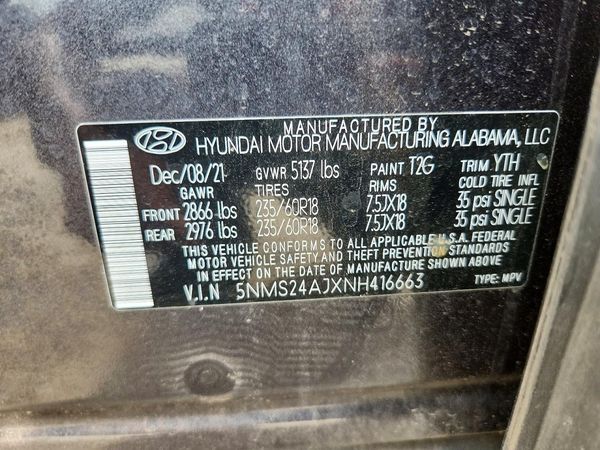 2022 HYUNDAI SANTA FE