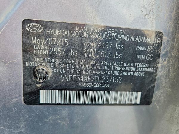2015 HYUNDAI SONATA