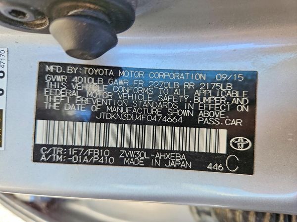2015 TOYOTA PRIUS