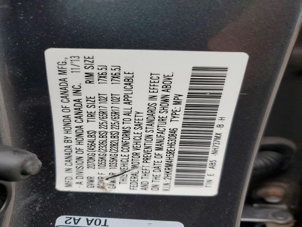 2014 HONDA CRV EX