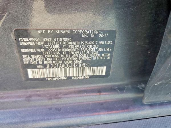 2018 SUBARU CROSSTREK Base