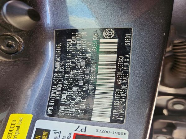 2014 TOYOTA CAMRY