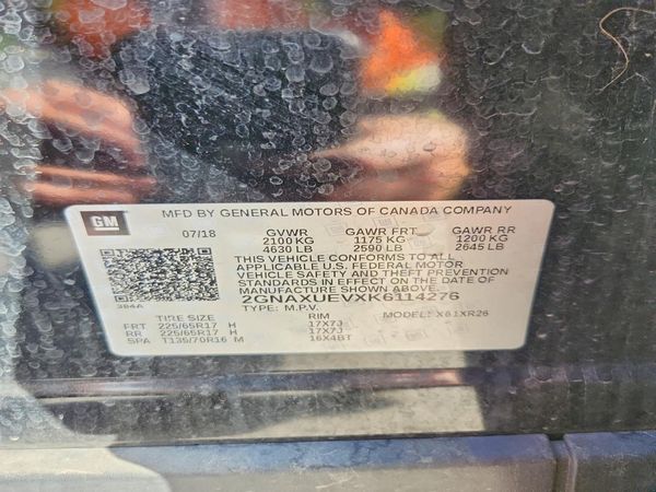 2019 CHEVROLET EQUINOX LT (1LT)