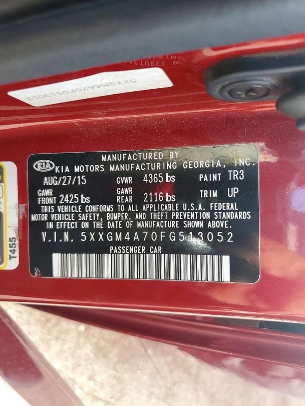 2015 KIA OPTIMA GL(Middle-low grade)