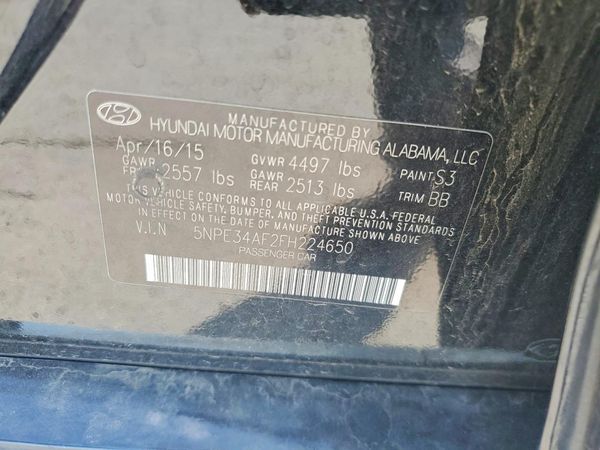 2015 HYUNDAI SONATA