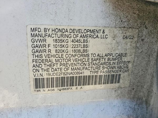 2022 ACURA ILX