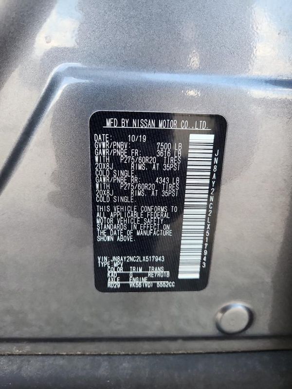 2020 NISSAN ARMADA