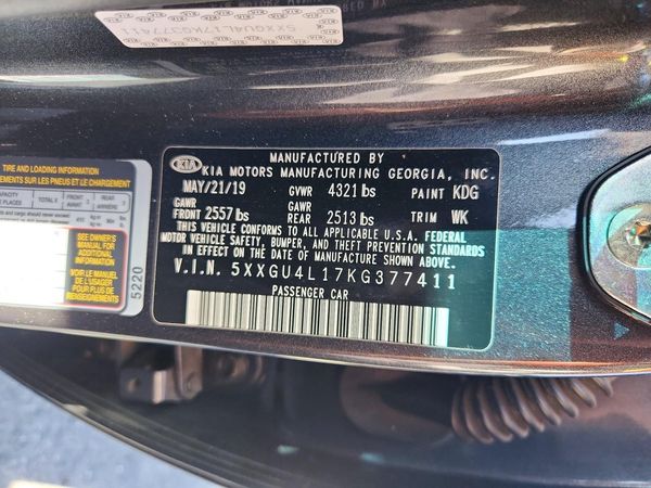 2019 KIA OPTIMA EX