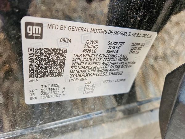 2025 CHEVROLET EQUINOX Active — VINS