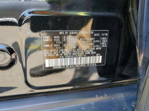2019 SUBARU OUTBACK Premium+ES