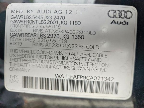 2012 AUDI Q5 Premium Plus
