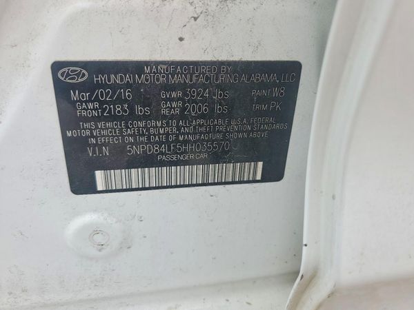 2017 HYUNDAI ELANTRA